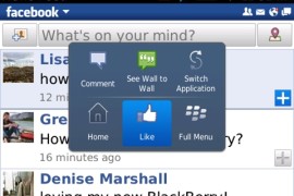 فيس بوك تصدر تحديثاً لتطبيقها علي البلاك بيري